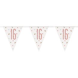 Vimpelgirlang 16 Vit/Roséguld