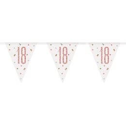 Vimpelgirlang 18 Vit/Roséguld