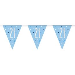 Vimpelgirlang 21 Ljusblå/Silver