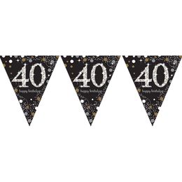 Lippuviirinauha 40 Kulta/Hopea Kimalle