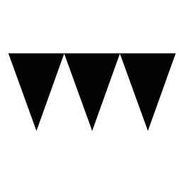 Vimpelgirlang Svart Lång