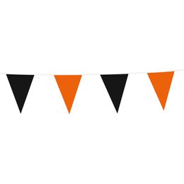 Vimpelguirlande Sort/Orange