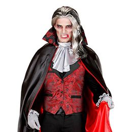 Bildspel - Vintage Jacquard Väst Vinröd