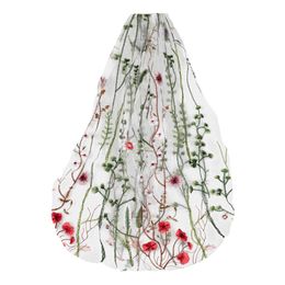 Valkoinen Häähuntu Kukilla