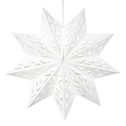 Valkoinen Joulutähti Pahvia