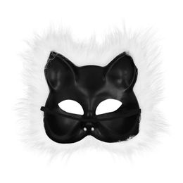 Bildspel - Vit Katt Halvmask