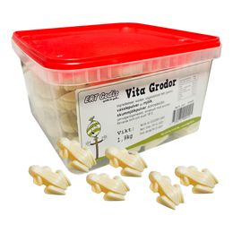 Hvide Chokoladefrøer Storpak