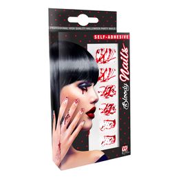 Bildspel - Vita Lösnaglar Blodiga