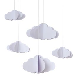 Hvite Skyer Hengende Dekorasjoner