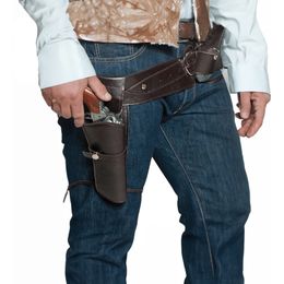 Western Bælte med Hylster Mørkebrun