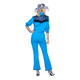 Bildspel - Western Blå Dam Maskeraddräkt