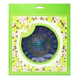 Bildspel - Wind Spinner i Metall Mandala Blå