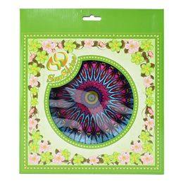 Bildspel - Wind Spinner i Metall Påfågel Rosa