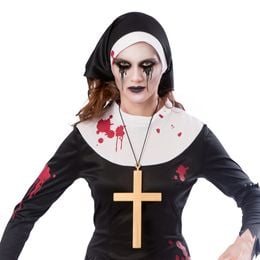 Bildspel - Zombie Nunna Maskeraddräkt