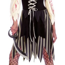 Bildspel - Zombie Pirat Klänning Maskeraddräkt