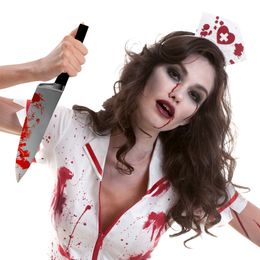 Lysbildefremvisning - Zombie Sykepleier Karnevalskostyme