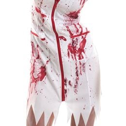 Lysbildefremvisning - Zombie Sykepleier Karnevalskostyme