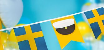 Studentdekorationer, studentmottagning, studentpynt