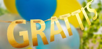 Studentdekorationer, studentmottagning, studentpynt