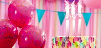 Festartiklar, festdekoration, festpynt, ballonger