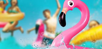 på stranden, poolparty