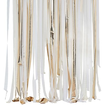 Backdrop Streamers Guld 10m