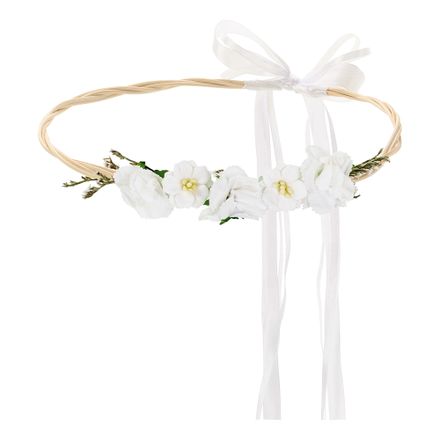Blomsterkrans Hvid Med Sl jfe Partyking blomsterkrans-hvid-med-sl-jfe-partyking