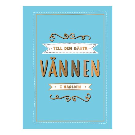 Bok Till Den Bästa Vännen i Världen | Partykungen