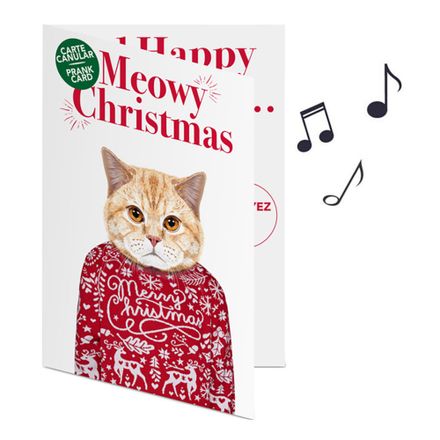 Meowy Christmas card