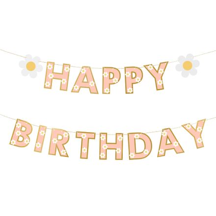 Happy Birthday Girlang Lila stjärnor