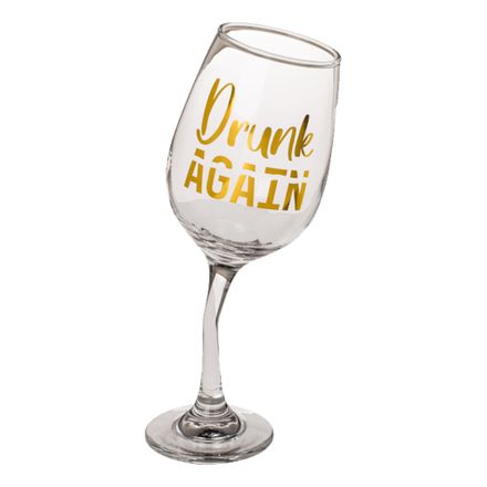 Lutande Vinglas Drunk Again | Partykungen