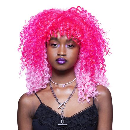 Manic Panic® Pink Passion Ombre Curl Girl Wig Adult