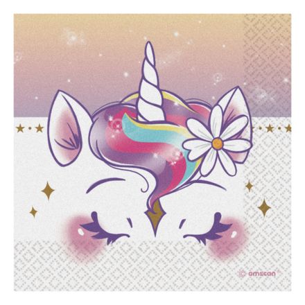 unicorn servetter 16-pack