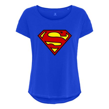 Regan chokolade Udgravning Superman Dame T-shirt | Partykungen