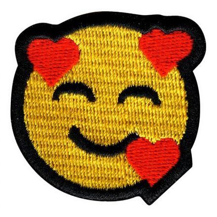 Stoffmerke Emoji Forelsket | Partyking
