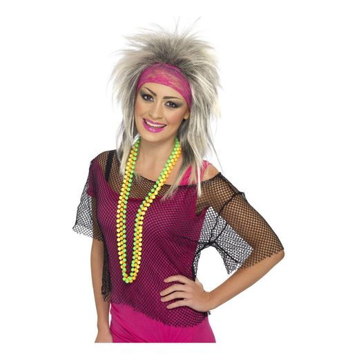 80-tals Svart Nättröja | Partykungen