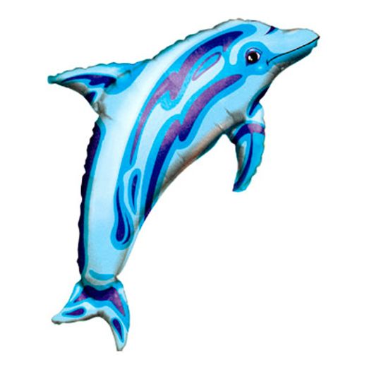Blå Delfin Folieballong main image 1