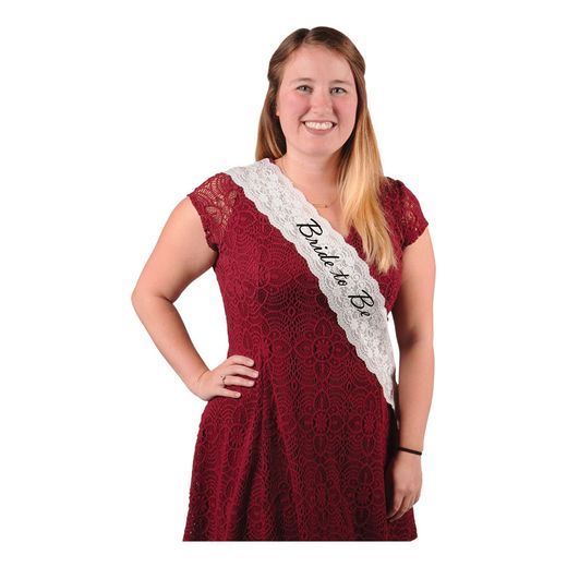 Bride to be ordensband blommor