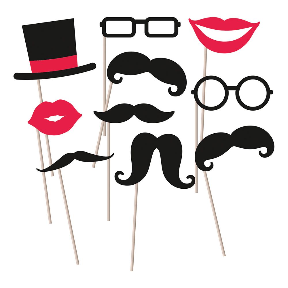Photo props mustache set