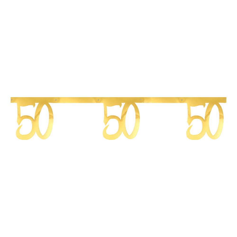 Number garland gold 50