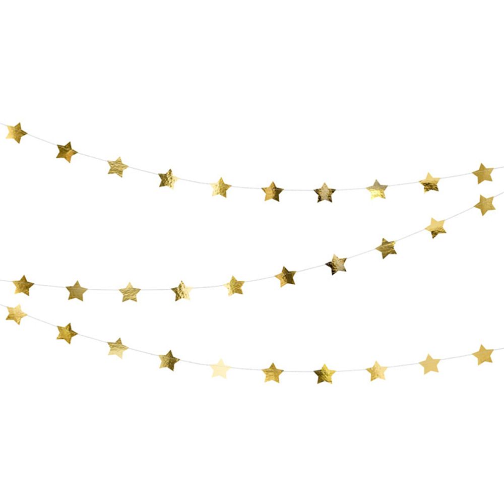 Gold star bunting