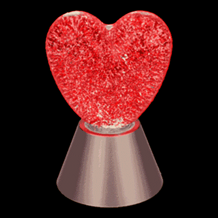 Väriä vaihtava Kimalteleva Sydänlamppu