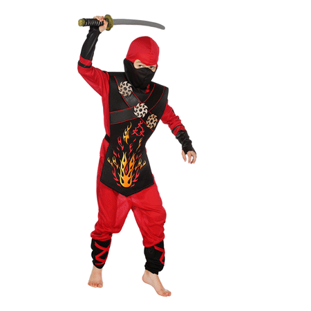 Fire Ninja Lasten Naamiaisasu