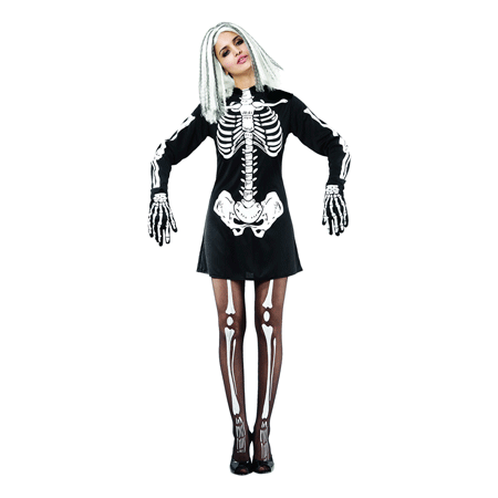 Skeletkjole Kostume
